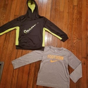 Boy's Nike Hoodie & L/S Shirt